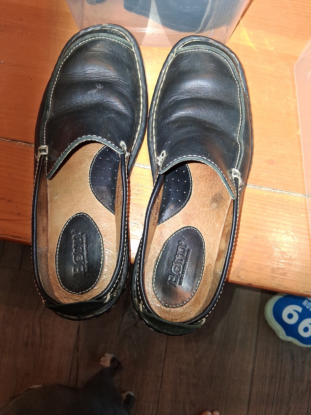 Born Women's Slip-On Leather Loafers in Black